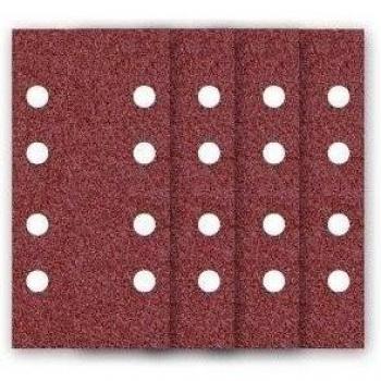 MioTools Fox Papel de Lija con Velcro, 133 x 80 mm, 8 Agujeros, Grano 150, para Lijadoras Orbitales, Corindón Normal
