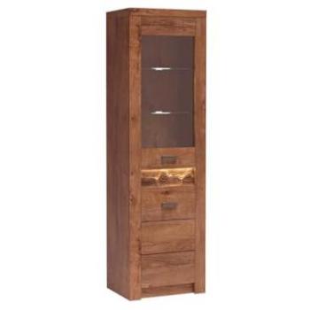 Vitrina Stanton C102 Fresno con Puertas y LED, 192 x 56 x 42 cm