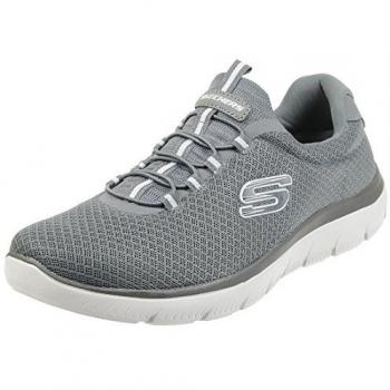 Skechers Men's Summits Grey Memory Foam Trainers Size 8