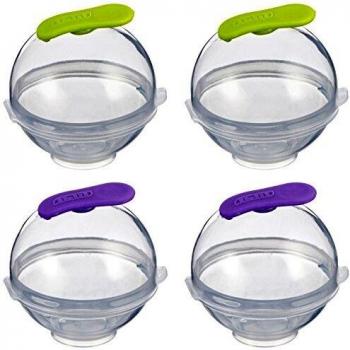 IBILI 870500 Set 4 Molde Bolas Hielo 5,5 cm. plastico, Silicona, 12 x 12 x 7