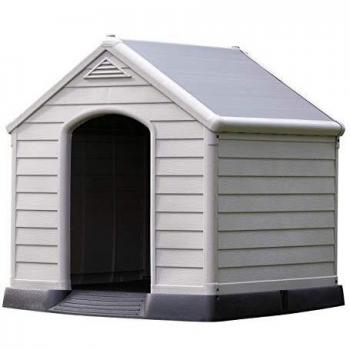 Curver 221088 Caseta de Perro, 95 x 99 x 99 cm, Color Gris
