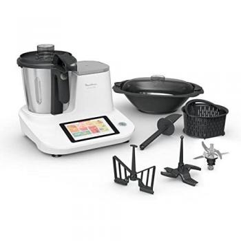 Robot de Cocina Moulinex Click & Cook 1400 W, 3.6 L, 32 funciones, 10 programas automáticos, pantalla táctil