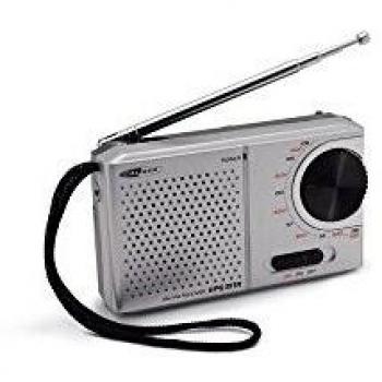Radio portátil FM Caliber HPG311R gris compacto y ligero