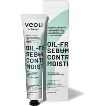 Veoli Botanica Hydrogel Day Cream 50ml - Hidratante facial en gel ligero, libre de aceite, control de sebo, 50 ml