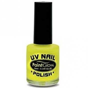 Smiffy's - Pintaúñas UV 10 ml, color amarillo fluorescente