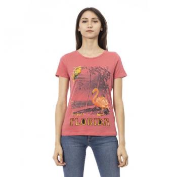 Trussardi Action Pink Cotton Tops & T-Shirt - XS