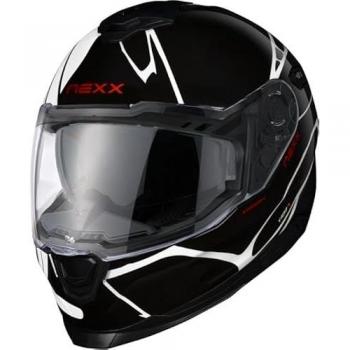 Casco Integral Nexx Y.100 B-Side Negro-Blanco XL