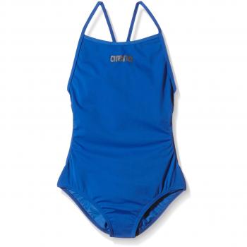 Arena - Bañador para niña Mast - 128, Royal/Plata Metalizado