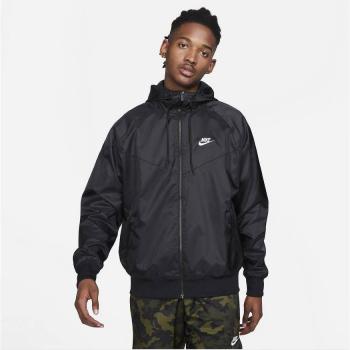 Nike Windrunner Hooded Jacket - Men’s Light Jacket - Black - Size: 2X-Large