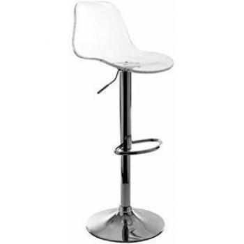 Taburete de bar de diseño transparente Galileo de Miliboo