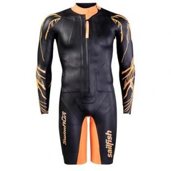 Traje Neopreno Sailfish SwimRun Pro Unisex Negro Gris Naranja - M