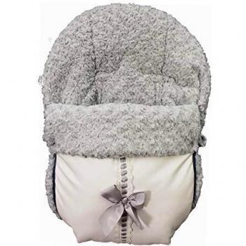 Saco de capazo grupo 0 Rosy Fuentes en blanco gris