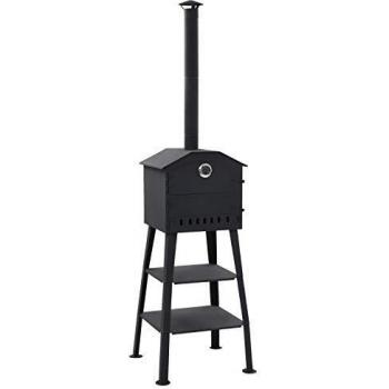vidaXL Outdoor Charcoal Pizza Oven with 2 Firebricks
