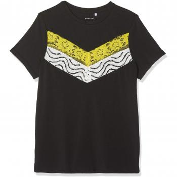 NAME IT Nkfbianne SS Top Camiseta, Negro