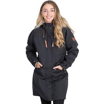 Trespass Chaqueta impermeable para mujer, Mujer, Chaqueta, FAJKRATR0011_DAGL, gris oscuro, L