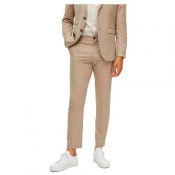 Selected Neil Slim Fit Beige Dress Pants 58