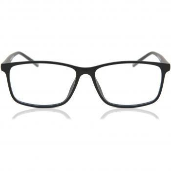 Gafas Recetadas Cuadrado Montura Completa Plástico Negras para Hombre - Gafas Anti-Azules - SmartBuy Collection