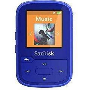SanDisk Clip Sport Plus Wearable MP3 Player - Blue