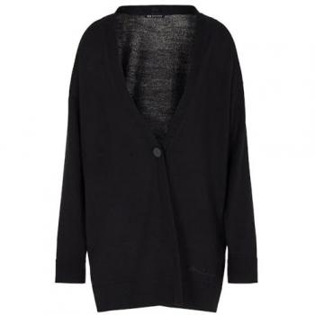 Armani Exchange Women's Black Shawl Collar Cardigan XS