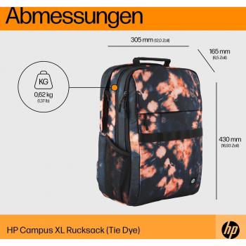Mochila HP Campus XL Antirrobo Tie Dye para Notebook de hasta 40.9 cm (16.1)