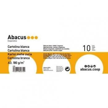 Cartulina abacus a3 blanca 10f