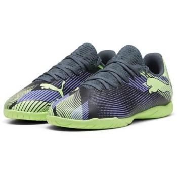 Puma Zapatillas De Fútbol Sala Future 7 Play It Jr, Tipo: Zapatilla de fútbol sala, Características: Color Gray Skies-Elektro Purple-Fizzy Apple White, Talla 34.5 EU