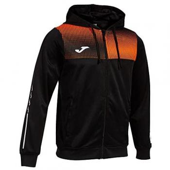 Chaqueta con capucha hombre Eco Supernova negro naranja