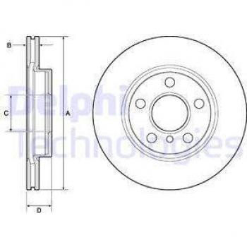 Disco de freno DELPHI BG4704C