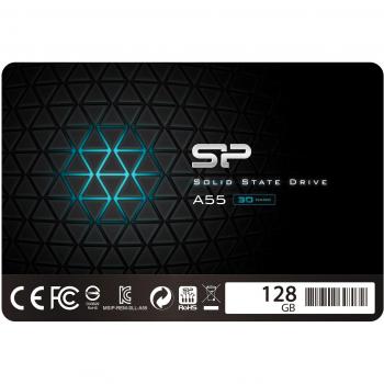 Silicon Power-128GB SSD 3D NAND A55 SLC Cache Performance Boost SATA III 2.5 7mm