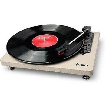 ION Compact LP Cream - Tocadiscos de 3 velocidades con conversión digital USB