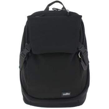 TOTTO - Mochila casual porta PC para mujer negro - Essent-N01, Mochila Essent, Totto Essent, Mochila Unisex Adulto, Grande