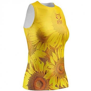 Camiseta Sin Mangas Otso Sunflow Amarillo Oscuro Naranja Mujer - XS