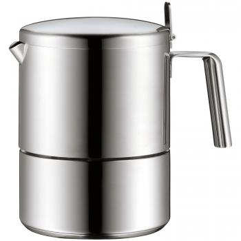 Cafetera Espresso WMF Kult para 6 Tazas, Acero Inoxidable Mate, Compatible con Inducción