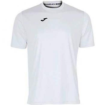 Joma Combi - Camiseta de Manga Corta, Hombre, Blanco, L