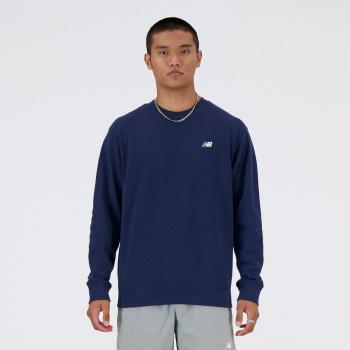 New Balance Men's Sport Essentials French Terry Crew Sweatshirt - Navy Blue, XL