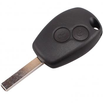 2 Botón Key Shell Case Uncut Blade para Renault Modus Clio Twingo Llavero con mando a distancia