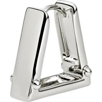 Piercing aro Vayu de plata de Ley 925 con forma de triángulo y metal nickel free plateado