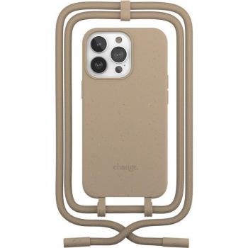 Woodcessories Change Case - Funda Colgante Ecológica Compatible con iPhone 13 Pro Max - Beige