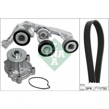 Bomba de agua INA con kit de correa V-ribbed 529 0081 31