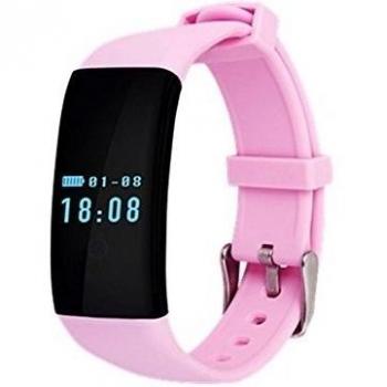 marvie wb03 Bluetooth 4.0 Heart Rate Monitor Sleep Vigilancia sedentaria Alerta Medición de Distancia Calorías quemadas para deporte reloj de pulsera inteligente, color rosa