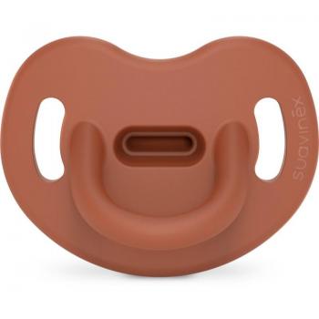 Suavinex Chupete Todo Silicona Sx Pro Anatómico 0/6 Meses Colour Essence Teja