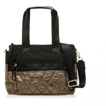 MARIAMARE Bolsos Mujer Traci Negro con Cierre de Cremallera