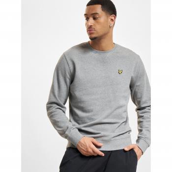 Sudadera Lyle & Scott de Cuello Redondo en Gris Medio - Talla M - Algodón