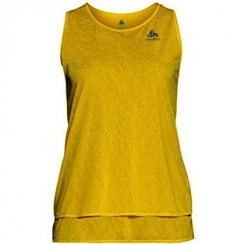 Odlo Tank Hologram - Camiseta de Tirantes para Mujer, Otoño-Invierno, Mujer, Color Amarillo neón, tamaño Medium