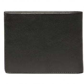 Cartera de Piel Superdry Goods Negra, Tamaño: 11x8.5cmx1.5cm, Unisex