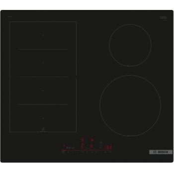 Placa de Inducción Bosch Serie 6 PIX61RHC1E Integrada 60cm Ancho, Control DirectSelect, Zona FlexInducción, Función Sprint, 17 Niveles de Potencia, Negro