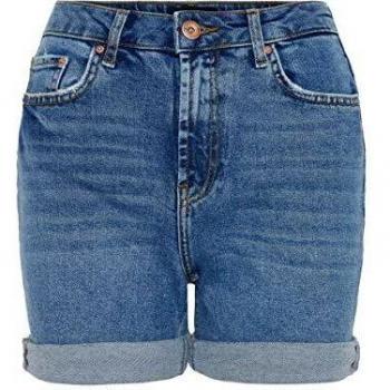PIECES Pcleah Mom HW Shorts Mb213-ba/noos Pantalones Cortos, Azul
