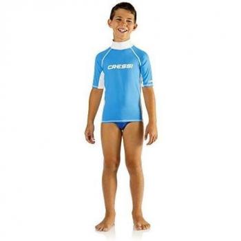 Cressi LW476902, Camiseta Para Niños, Azul, XS/1