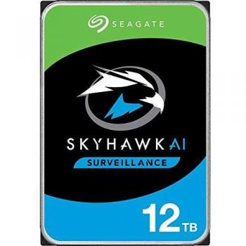 Seagate SkyHawk AI 12TB 3.5 Internal Surveillance Hard Drive - SATA III, 7200RPM, 256MB Cache, 24/7 NVR for Up to 64 Cameras