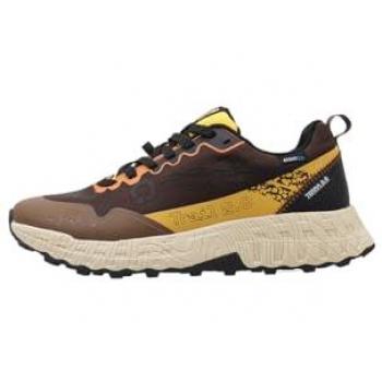 Deportivo Hombre Atom AT175 Marrón - Zapatillas deportivas planas para hombre, color marrón, diseño cómodo y moderno, suela de goma antideslizante, material transpirable